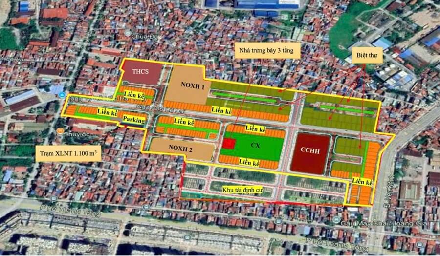 Quần thể đô thị có 2 quỹ đất xây dựng NOXH