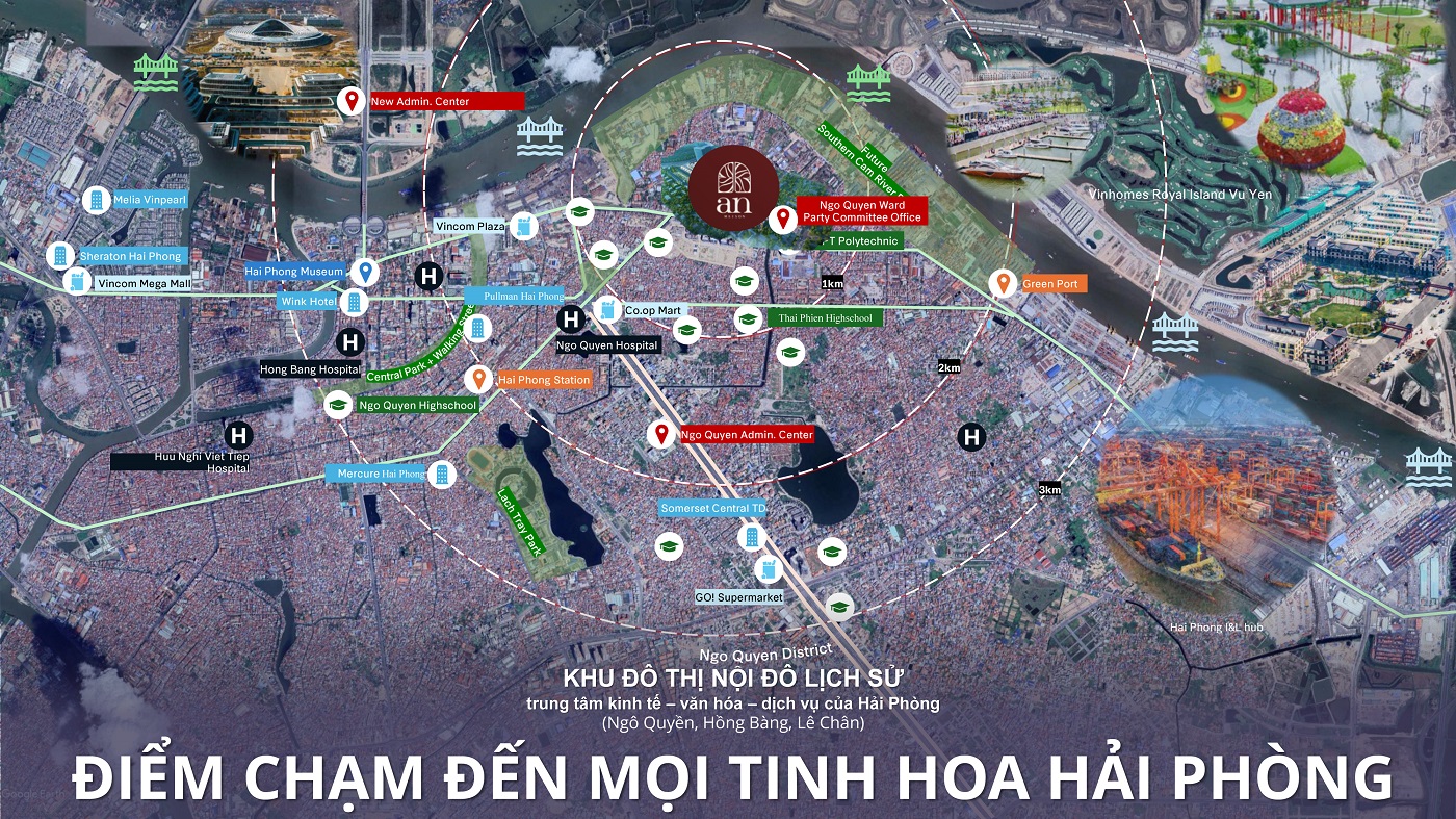 Vị trí dự án khu đô thị anmaison