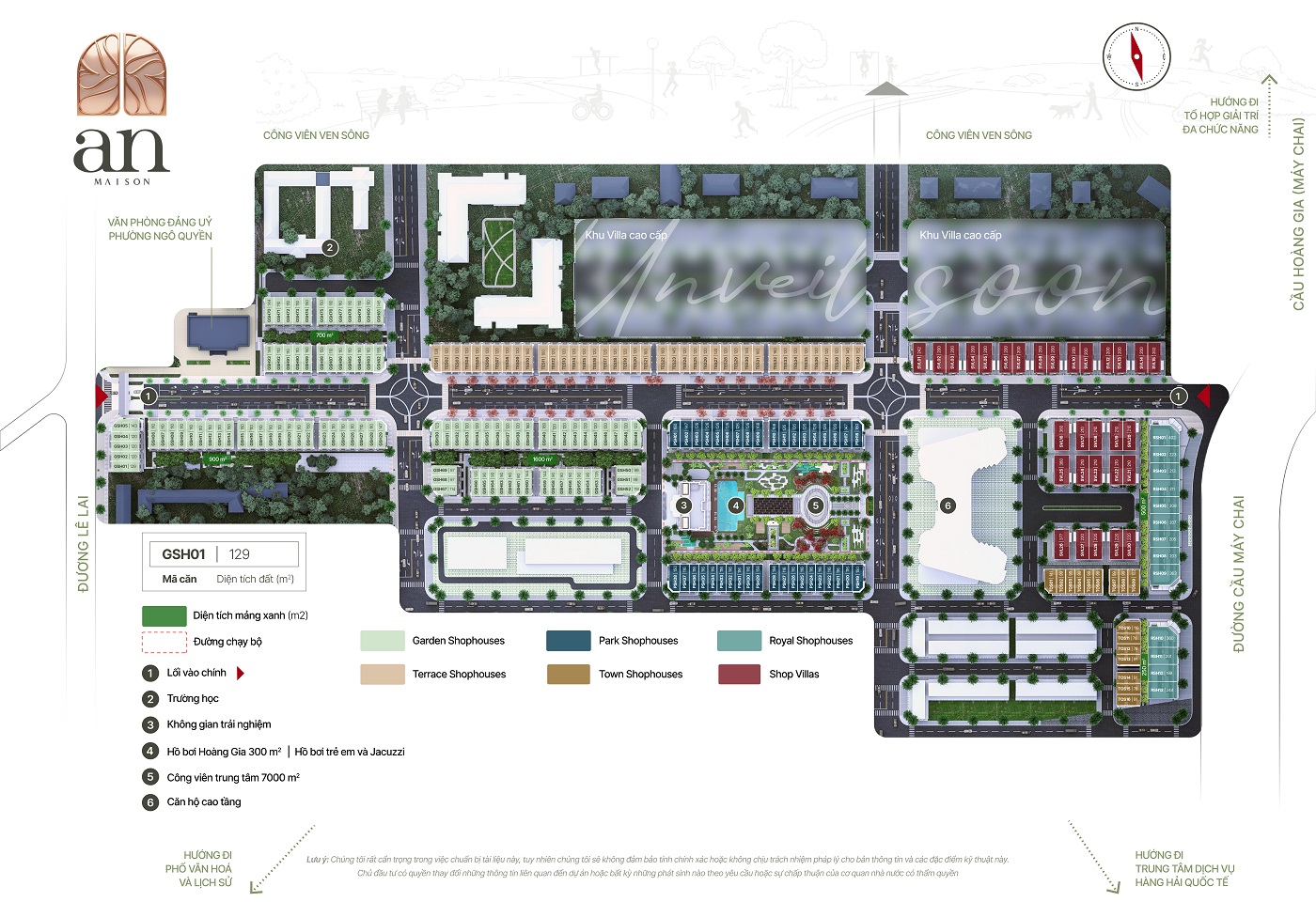 mặt bằng tổng thể dự án KĐT ANmaison Hải Phòng